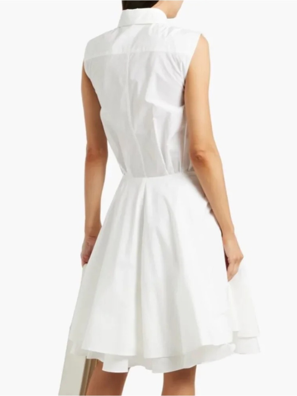 PROENZA SCHOULER Cindy Layered Cotton Poplin Shirt Dress Size 2 - Picture 2 of 10